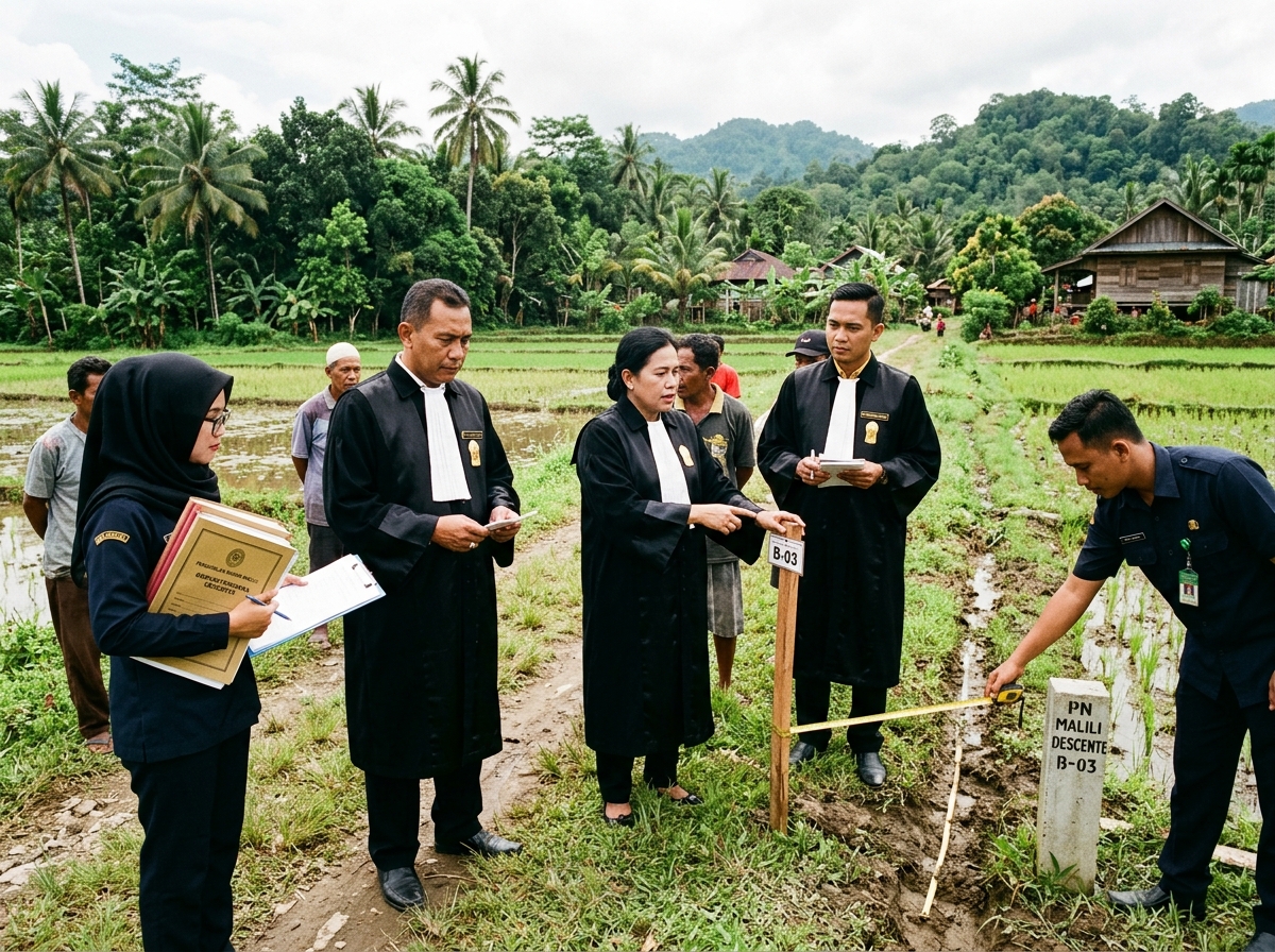 Pelaksanaan Sidang Pemeriksaan Setempat (Descente) Perkara Perdata