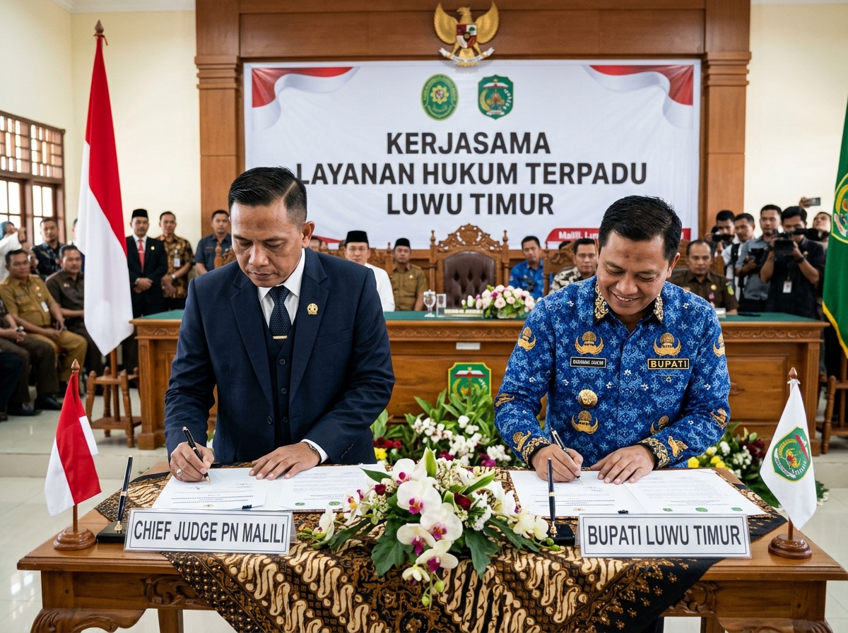Penandatanganan MoU Sinergi Penegakan Hukum & Layanan Terpadu